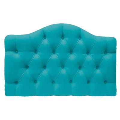 Cabeceira Suspensa Imperatriz 195 Cm King Size Suede Azul