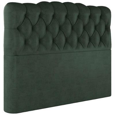 Cabeceira Queen 158 Cm Milan Veludo Verde Soon Verde
