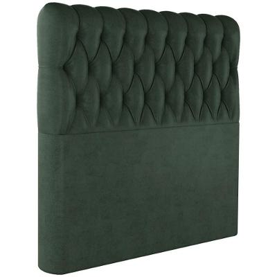 Cabeceira Solteiro 88 Cm Vegas Veludo Verde Soon Verde
