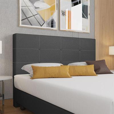 Cabeceira Estofada Casal 140 Cm Terra Corino Skybox Preto