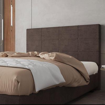 Cabeceira Estofada Casal King Size 195 Cm Marte Veludo Skybox Marrom