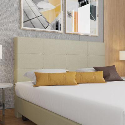 Cabeceira Estofada Casal 140 Cm Terra Corino Skybox Bege