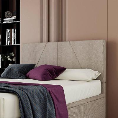 Cabeceira Estofada Casal King Size 195 Cm Júpiter Linho Skybox Marrom