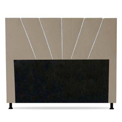 Cabeceira Cama Box Casal Dallas 140Cm Suede Bege - Abmaza