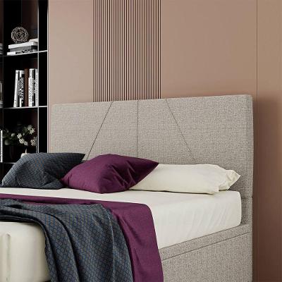 Cabeceira Estofada Casal King Size 195 Cm Júpiter Linho Skybox Bege