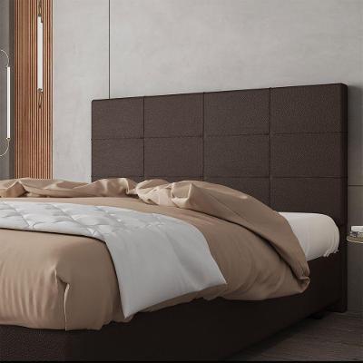 Cabeceira Estofada Casal King Size 195 Cm Marte Corino Skybox Marrom