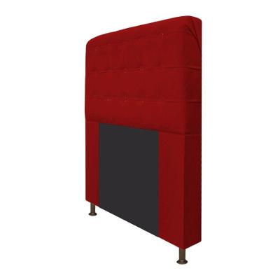 Cabeceira Dama 195 Cm King Size Com Botonê Suede Vermelho