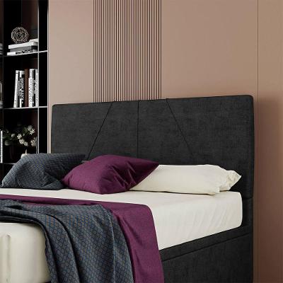 Cabeceira Estofada Casal Queen Size 160 Cm Júpiter Veludo Skybox Preto