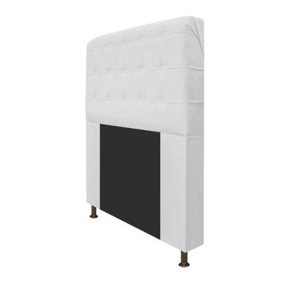 Cabeceira Dama 195 Cm King Size Com Botonê Suede Branco