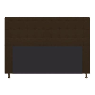 Cabeceira Dama 195 Cm King Size Com Botonê Suede Marrom