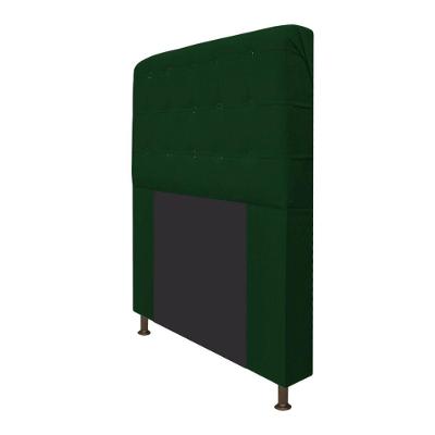 Cabeceira Dama 90 Cm Solteiro Com Botonê Suede Verde