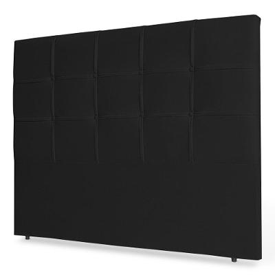 Cabeceira Estofada Cama Box Casal Fiorella 140Cm Preto