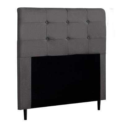 Cabeceira Cama Box Casal Luna 140Cm Suede Cinza - Abmaza