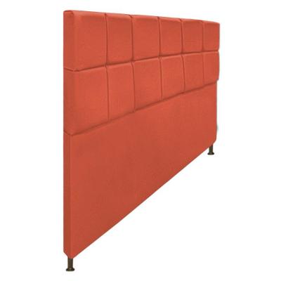 Cabeceira Damares 195Cm King Size Com Botonê Suede Terracota
