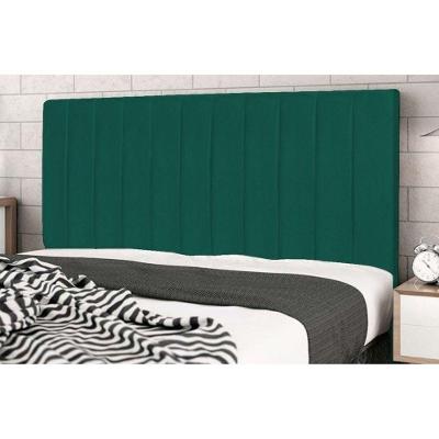 Cabeceira Queen 160cm Carla Suede Azul Tiffany E Frame
