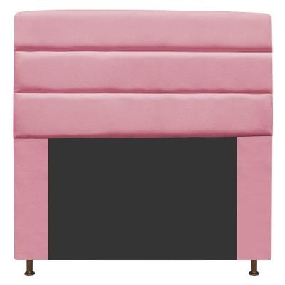 Cabeceira Turim 195 Cm King Size Suede Rosa Bebê