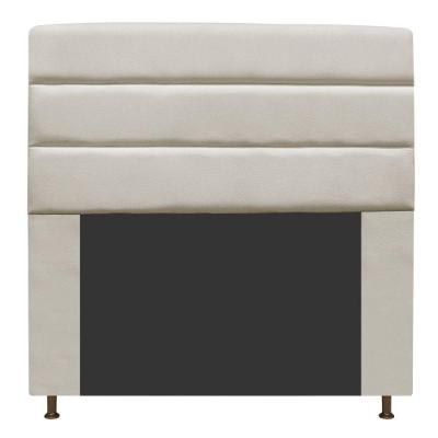 Cabeceira Turim 140 Cm Casal Suede Bege