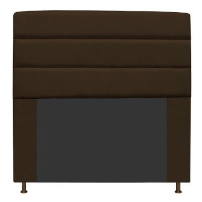 Cabeceira Turim 140 Cm Casal Suede Marrom