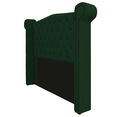 Cabeceira Veneza 160 Cm Queen Size Suede Verde