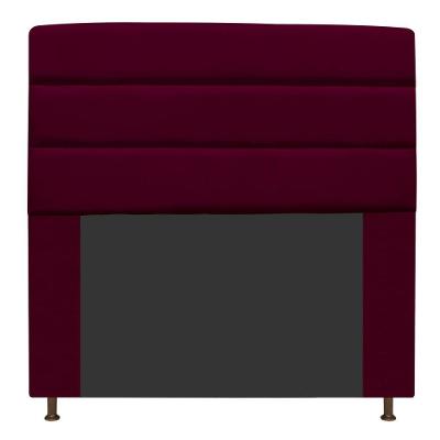 Cabeceira Turim 195 Cm King Size Suede Bordô