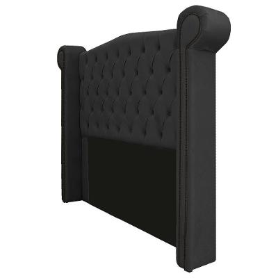 Cabeceira Veneza 195 Cm King Size Suede Preto
