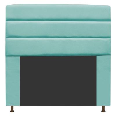 Cabeceira Turim 160 Cm Queen Size Suede Azul Tiffany