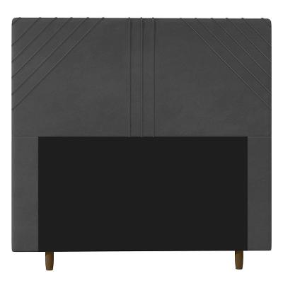Cabeceira Cama Box Casal King Size Lisboa 195Cm Cinza