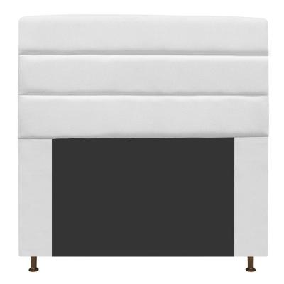 Cabeceira Turim 140 Cm Casal Suede Branco