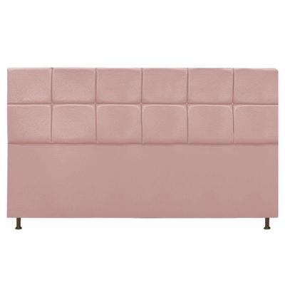 Cabeceira Damares 195 Cm King Size Com Botonê Suede Rosê