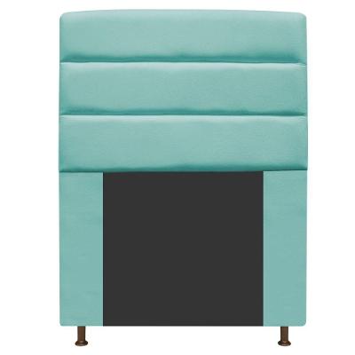 Cabeceira Turim 90 Cm Solteiro Suede Azul Tiffany