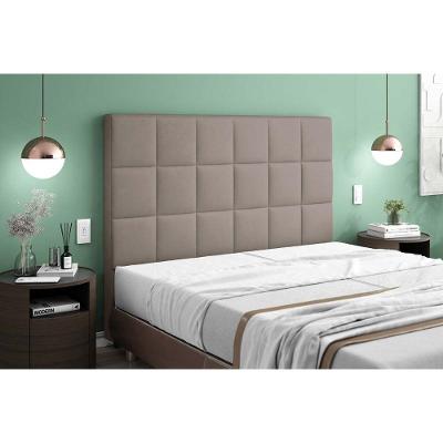 Cabeceira Cama Box Estofada Casal Casal Nairobi Plus Camurca - Simbal