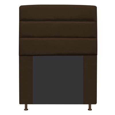Cabeceira Turim 90 Cm Solteiro Suede Marrom