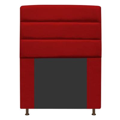 Cabeceira Turim 90 Cm Solteiro Suede Vermelho