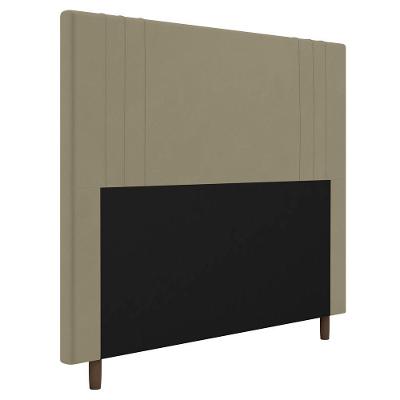 Cabeceira Cama Box Casal Queen Size Ferrara 160Cm Bege