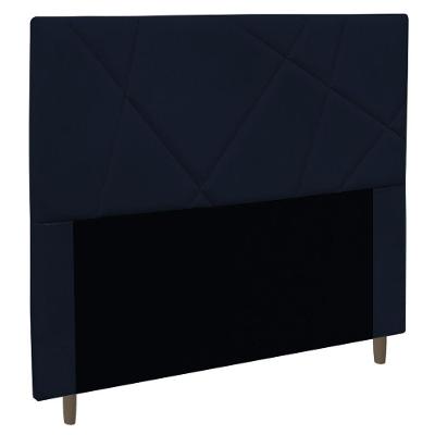 Cabeceira Cama Box Casal Queen Size Mali 160Cm Azul Marinho