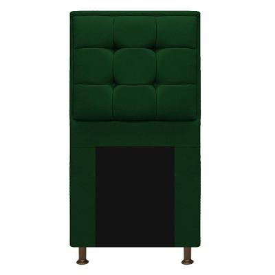Cabeceira Copenhague 90 Cm Solteiro Suede Verde