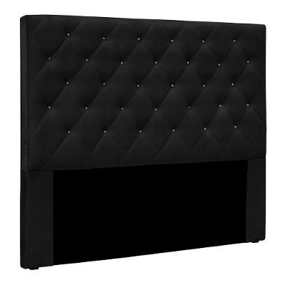 Cabeceira King 1,95m Toledo Suede - Pallazio Cor Preto