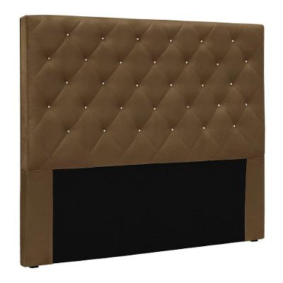 Cabeceira King 1,95m Toledo Suede - Pallazio Cor Caramelo