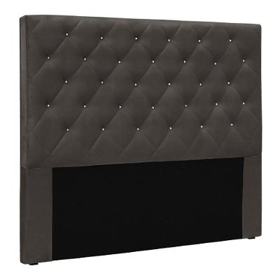 Cabeceira Casal 1,40m Toledo Suede - Pallazio Cor Cinza