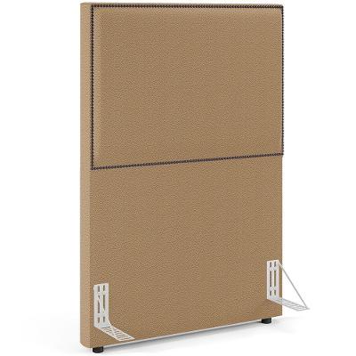 Cabeceira Cama Box Solteiro Com Tachas 100 Cm Vicenza L02 Bouclê Mostarda