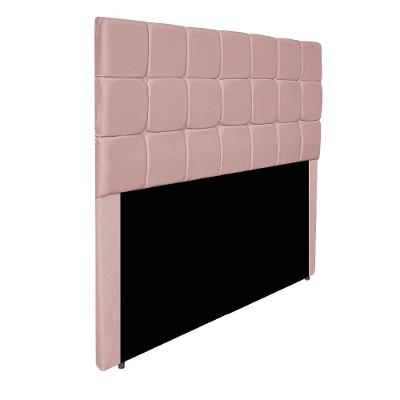 Cabeceira Estofada Manchester 195 Cm King Size Suede - Amarena Móveis Cor Rosê