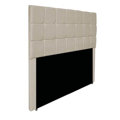 Cabeceira Estofada Manchester 195 Cm King Size Suede - Amarena Móveis Cor Bege