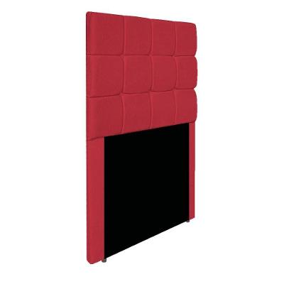 Cabeceira Estofada Manchester 90 Cm Solteiro Suede - Amarena Móveis Cor Vermelho