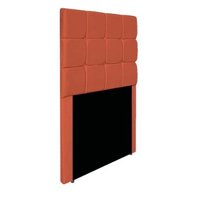 Cabeceira Estofada Manchester 90 Cm Solteiro Suede - Adj Decor Cor Terracota