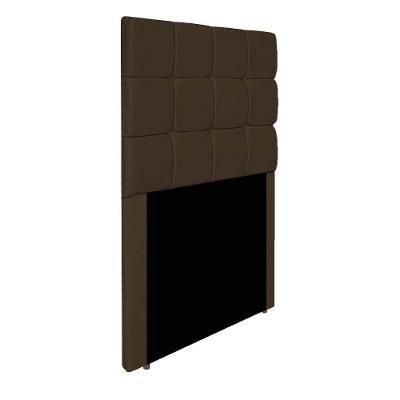 Cabeceira Estofada Manchester 90 Cm Solteiro Suede - Adj Decor Cor Marrom