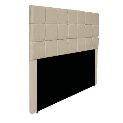 Cabeceira Estofada Manchester 195 Cm King Size Corano - Adj Decor Cor Bege