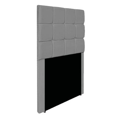 Cabeceira Estofada Manchester 90 Cm Solteiro Corano - Adj Decor Cor Cinza