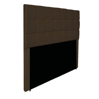 Cabeceira Estofada Manchester 140 Cm Casal Suede - Adj Decor Cor Marrom