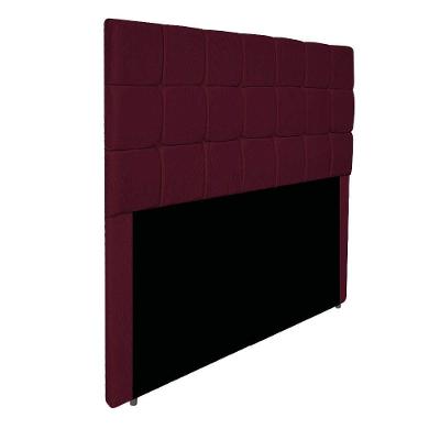 Cabeceira Estofada Manchester 140 Cm Casal Suede - Adj Decor Cor Bordô