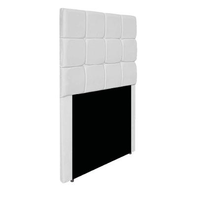 Cabeceira Estofada Manchester 90 Cm Solteiro Corano - Doce Sonho Móveis Cor Branco